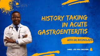 Historytaking in acute gastroenteritis [upl. by Kcirred]