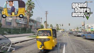 FRANKLIN DRIVING AUTO RCKSHAW 🛺 😍 gta5 gta5mods [upl. by O'Neil]