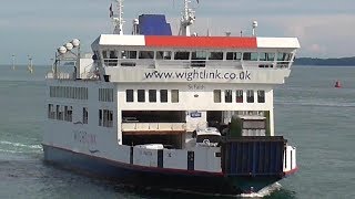 Wightlink  St Faith  The last remaining original Saint Class  arriving at Portsmouth [upl. by Keyek]