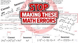 Dear High School and College Students STOP Making These Math Errors [upl. by Christin]