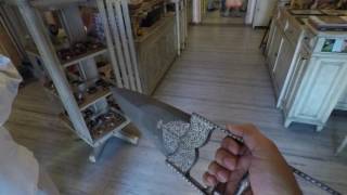 Demonstrating an Ancient Indian Weapon  Scissor Knife [upl. by Nylla248]