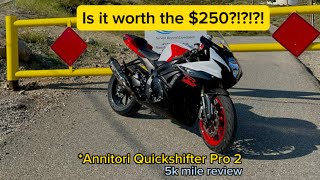 Gsxr 750 Quickshifter Review 5000 miles after installation [upl. by Kathe]