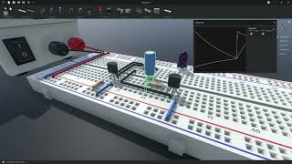 Slow LED turn signal with transistor and capacitor breadboard simulator [upl. by Ydisac]