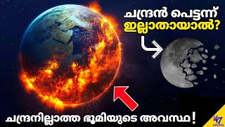 What if the MOON suddenly disappeared  Malayalam Space Science Video  47ARENA [upl. by Joappa122]