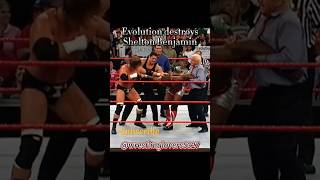 Triple H vs Shelton Benjamin RAW 2004  Evolution destroys Shelton Benjamin RAW 2004 wwe shorts [upl. by Frangos]