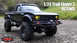 RC4WD 124 TRAIL FINDER 2  BLACK TOYOTA MOJAVE Session [upl. by Ynnod]