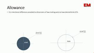 Difference between tolerance and allowance  Engineering Minutes [upl. by Debbee]