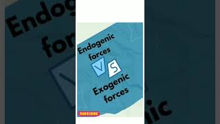 shortsfeed education endogenic and exogenic forces [upl. by Delanty193]