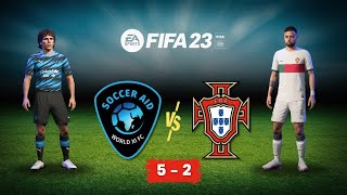 Soccer Aid Dominates Portugal 52 in Epic FIFA 23 Match [upl. by Magill461]