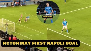 Scott Mctominay Scored His First Napoli Goal Coming From The Bench [upl. by Acinomaj815]