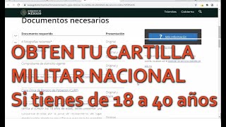 Cartilla militar nacional requisitos para tramitarla en 2021 [upl. by Anneis557]