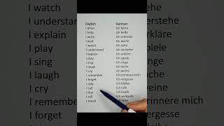 German Language Daily Use Essential Verbs [upl. by Calie]