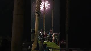 beach fireworks california huntingtonbeach 4thofjuly fireworks fire politics [upl. by Tilagram]