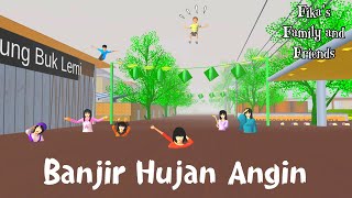 Fikas Family and Friends  Banjir Hujan Angin  Sakura School Simulator [upl. by Nade251]