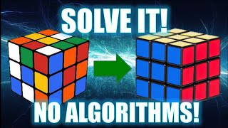 How to Solve a 3x3 Rubiks Cube No Algorithms [upl. by Hnahc905]