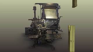 Linotype Setzmaschine  3D Animation [upl. by Jyoti187]