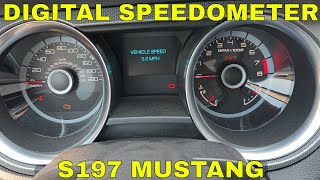 HOW TO GET A DIGITAL SPEEDOMETER ON YOUR S197 MUSTANG ENGINEERING TEST MODE [upl. by Nuahsyd]