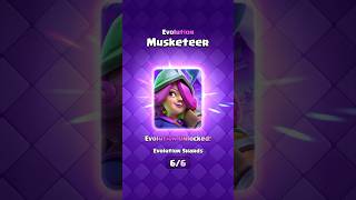 Evolution Musketeer Guide clashroyale shorts [upl. by Peggir395]