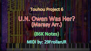 Black MIDI Touhou 6  UN Owen Was Her Marasy Arr  86K Notes [upl. by Loos707]