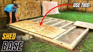 How to Build a Shed Floor DIY Shed Floor Base Construction Process [upl. by Varuag]