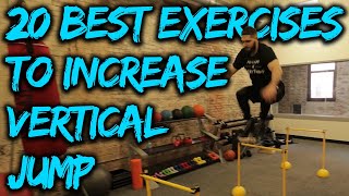 THE 20 BEST EXERCISES FOR VERTICAL JUMP [upl. by Atinej]