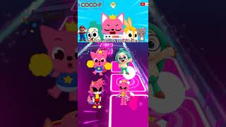 Pink Fong Exe coffin dance Tiles Hop viral song trending shorts [upl. by Nosam]