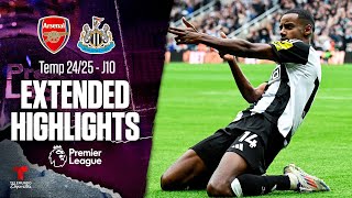 Newcastle vs Arsenal  Highlights Premier League  Jornada 10  Telemundo Deportes [upl. by Sirac]