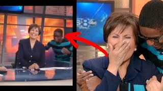 Boy interrupts news anchor live on air the reason left her shocked [upl. by Nea827]