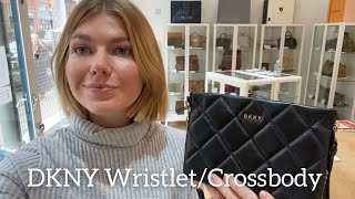 DKNY WristletCrossbody Bag Review [upl. by Linus]