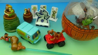 2002 SCOOBYDOO set of 6 DAIRY QUEEN MOVIE COLLECTIBLES VIDEO REVIEW [upl. by Dugaid]