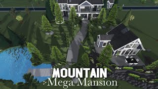 Mountain MEGA Mansion Bloxburg Speedbuild [upl. by Arin607]