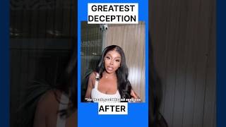 beforeandafter the greatest deception shorts makeup wigs woman [upl. by Desmund]