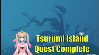 Tsurumi Island Quest and Explore Clear the Fog Milameowz  Genshin Impact [upl. by Jaddo]