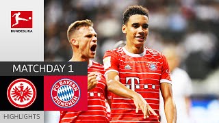 Eintracht Frankfurt  FC Bayern München 16  Highlights  Matchday 1 – Bundesliga 202223 [upl. by Adina645]