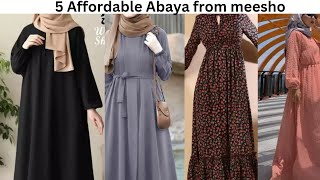 Meesho abaya and maxi dress👗🛍️ haul meesho abaya haul under 800 Babygirl234 [upl. by Aihtnys]