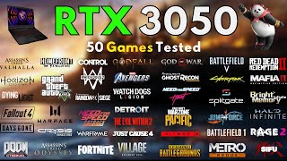 RTX 3050  I510500H  Test in 50 Games in 2024  MSI GF63 Thin [upl. by Odie]