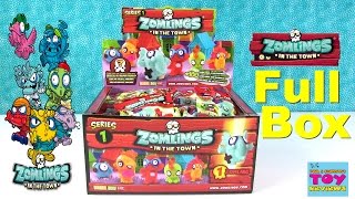 Zomlings Zombies Invade The USA Series 1 Full Box Unboxing  PSToyReviews [upl. by Noedig]