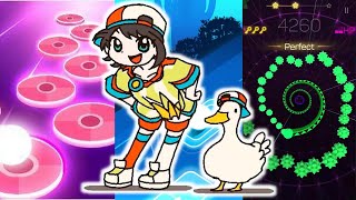 Shuba Duck meme  Beat Hop VS Smash Colors 3D VS Tiles Hop [upl. by Aneek]