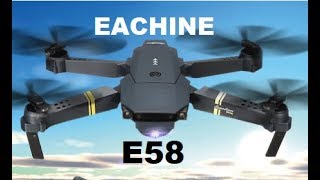 EACHINE E58 SETUP 1ST FLIGHT FPV Quadcopter Wind TEST Wide angle 720P Review [upl. by Alviani]