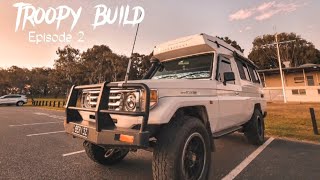 TROOPY CAMPER BUILD Ep2 Fitout has begun [upl. by Kalvn]