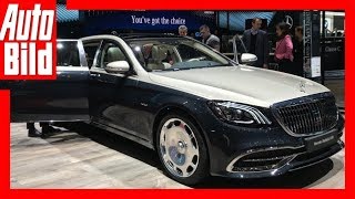 MercedesMaybach SKlasse Genf 2018 SitzprobeDetailsErklärung [upl. by Ennael]