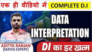 DATA INTERPRETATION ALL TYPES IN A SINGLE VIDEO अब से सवालो सेकंडो में होंगे  FOR ALL EXAMS [upl. by Euginimod]