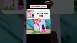 Diy clay idea💞✨diyclay claycraft viralshort foryou [upl. by Zerla489]