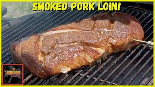 WHOLE PORK LOIN SMOKED ON THE KAMADO JOE [upl. by Oileduab436]