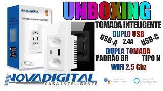 UNBOXING da tomada SMART da Nova Digital [upl. by Eleon869]