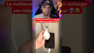 LA MEILLEURE TECHNIQUE POUR RECHARGER SON TÉLÉPHONE EN HAUTEUR 💀😂 [upl. by Yanffit68]