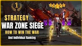 MU Origin 3  War Zone Siege Strategy  How to Win the War and individual ranking [upl. by Naihr]