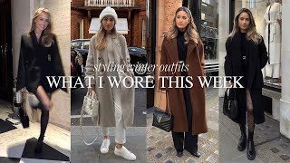 WHAT I WORE THIS WEEK  WINTER OUTFIT IDEAS  Kate Hutchins [upl. by Canfield625]