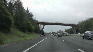 Driving On The M5 Motorway From J28 Honiton To J29 Exeter Airport England 4th May 2012 [upl. by Ardelle652]