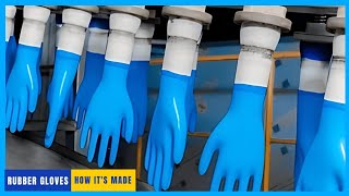 How Rubber Gloves Are Made  How its Made in Factory [upl. by Eamon]